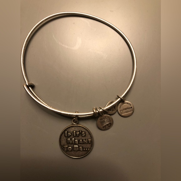 Alex and Ani silver If Its Meant to Be adjustable bangle. - Picture 1 of 2